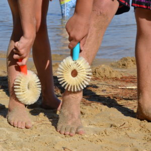 Duo Bross' Playa bleue et orange